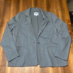 Old Navy Grey Knit Blazer, Large